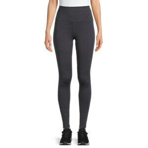 High-Waisted Gray Stretch Leggings By Shosho Womens Activewear Pants EUC
